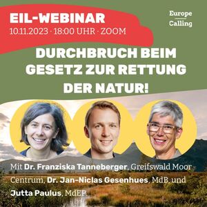 SOM Card zurm Eil-Webinar zum EU-Gesetz zur Rettung der Natur