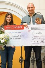 Preisträger Dr. Jenny Schulz und Balazs Baranyai beim Ideenwettbewerb MV (Foto: pixflut Jessica Brach)