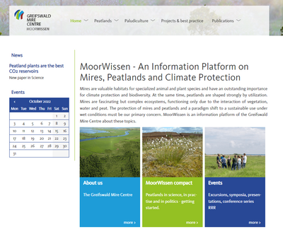 MoorWissen - our relaunched information platform (Pic: greifswaldmoor )